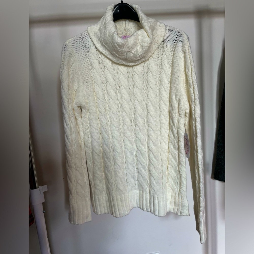 Pink Lily Turtleneck Sweater